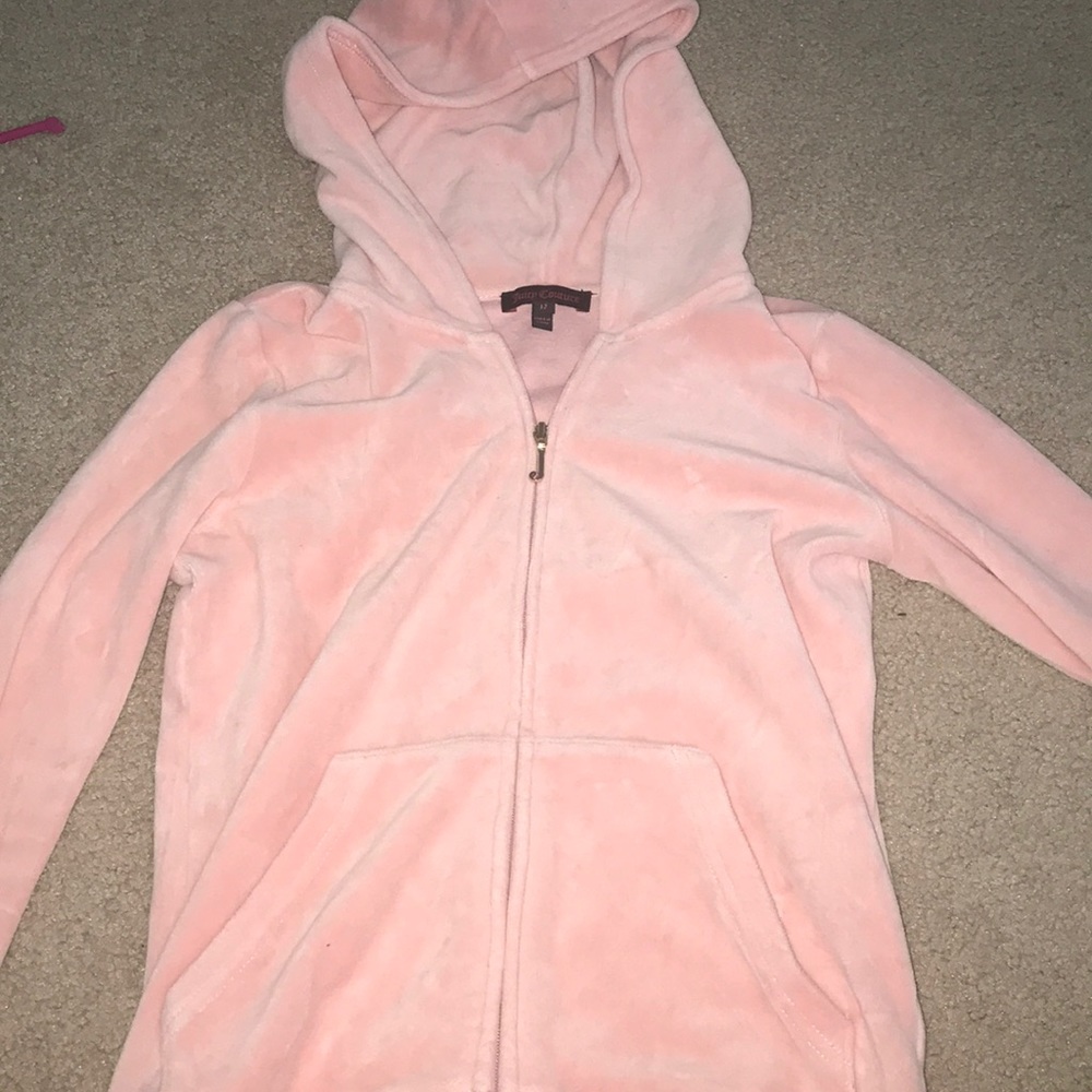 Juicy couture velvet full zip jacket